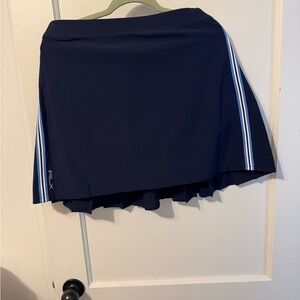 RLX Ralph Lauren Blue and White Asymmetrical Skater Mini